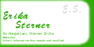 erika sterner business card